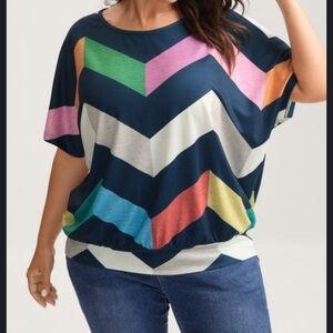 Bloomchic Color Block Shirt